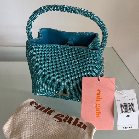 CULT GAIA Nile Solene Mini Crystal Top Handle Bag - Picture 2 of 4